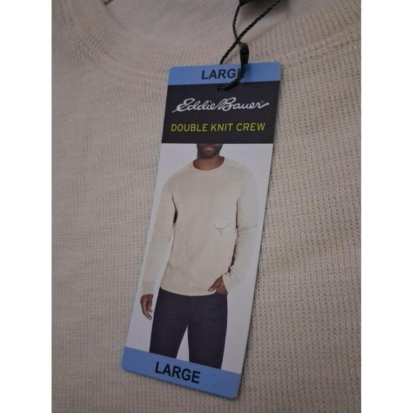 Mens Nwt Eddie Bauer Double Knit Crewneck Thermal Top‎ Shirt - Picture 4 of 8